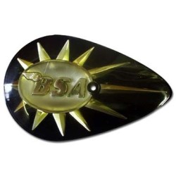 Emblemas Deposito BSA Ovalado (Negro-Dorado) 1958-67