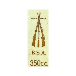 Transfer BSA 350, Matrícula Trasera Oro