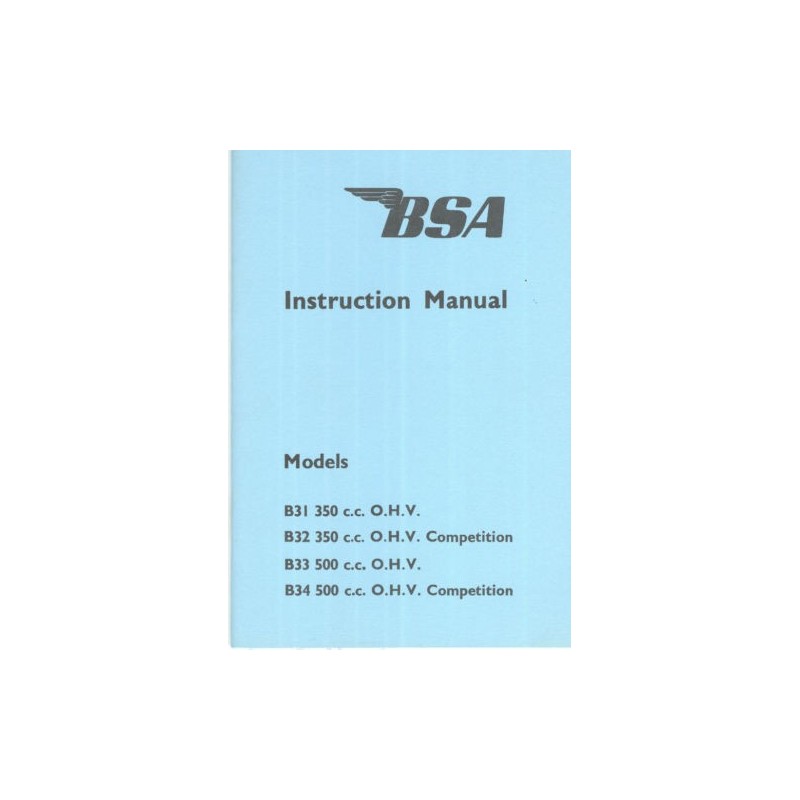 Manual BSA B31-B32-B33-B34